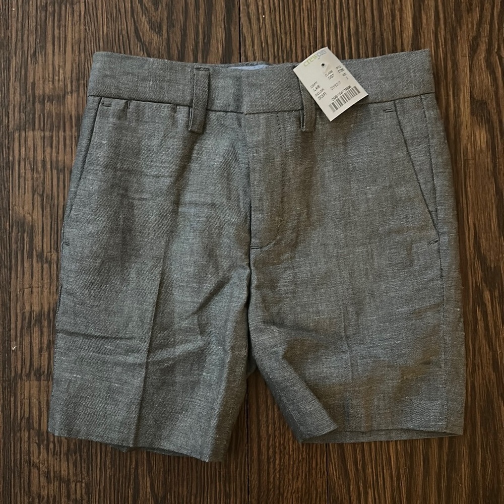 NWT Crewcuts Boys Gray Dress Shorts